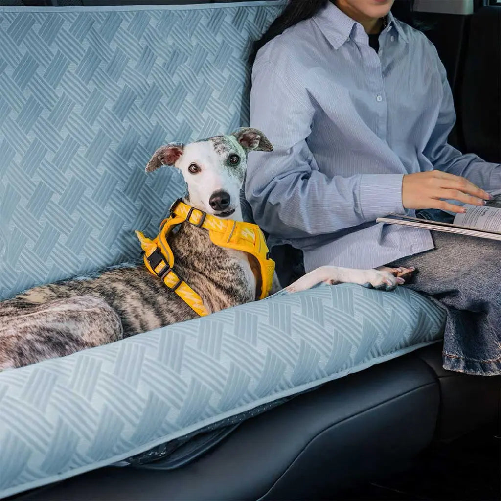 Cooling Travel Bolster Safety Back Seat Large Dog Car Bed PETRKL