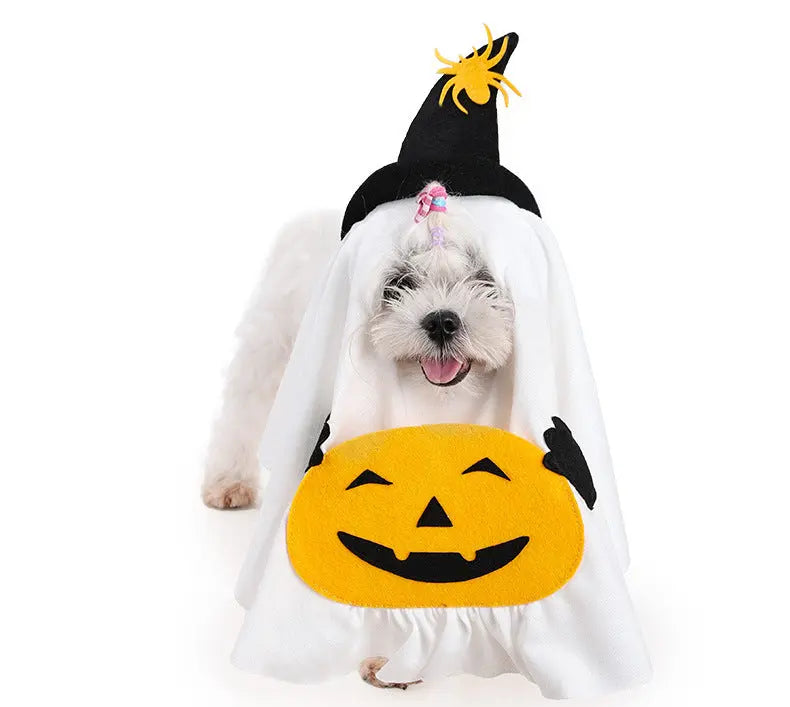Petrkl™ Pumpkin Ghost Dog Costume Petrkl
