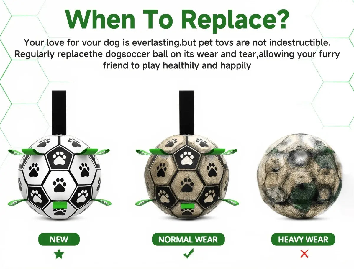 Petrkl™ PawKick – Interactive Dog Soccer Ball with Straps Petrkl