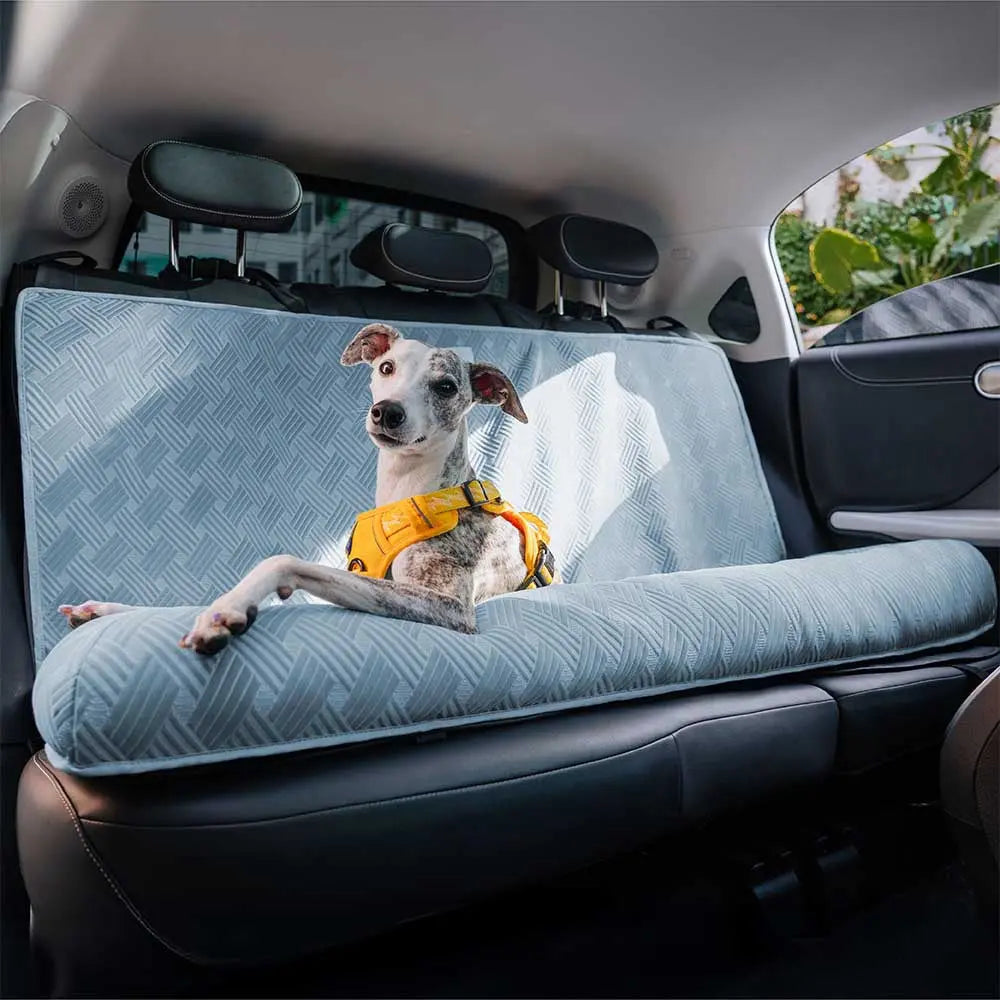 Cooling Travel Bolster Safety Back Seat Large Dog Car Bed PETRKL