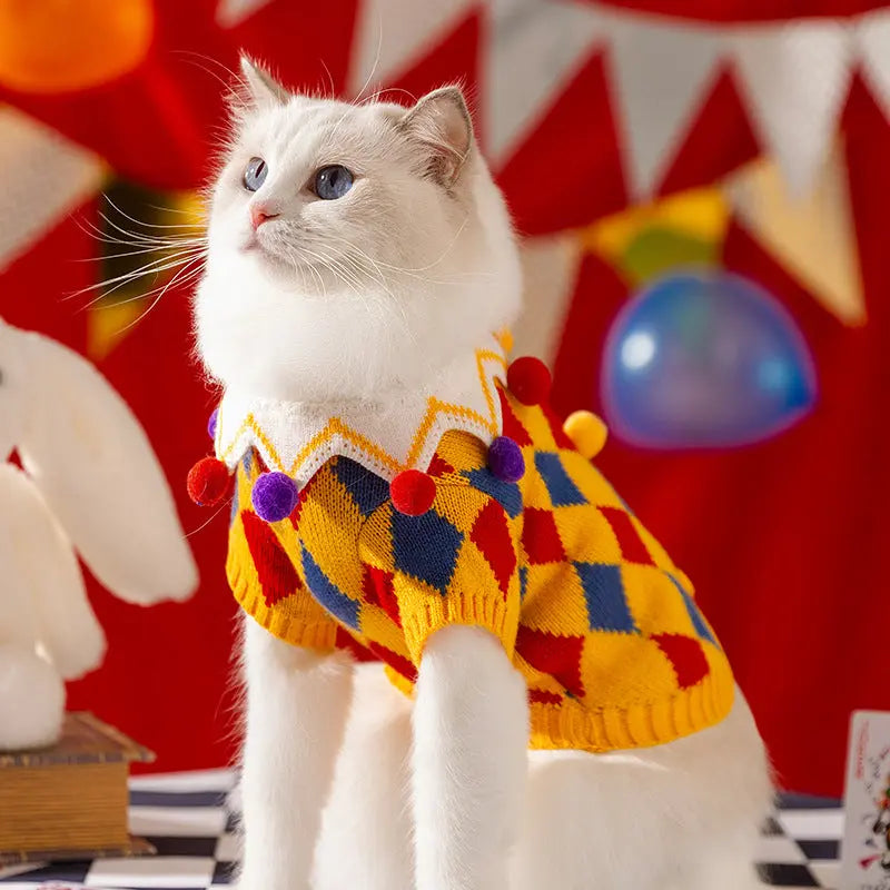 Petrkl™ Halloween Circus Cat Clothes Sweater Petrkl