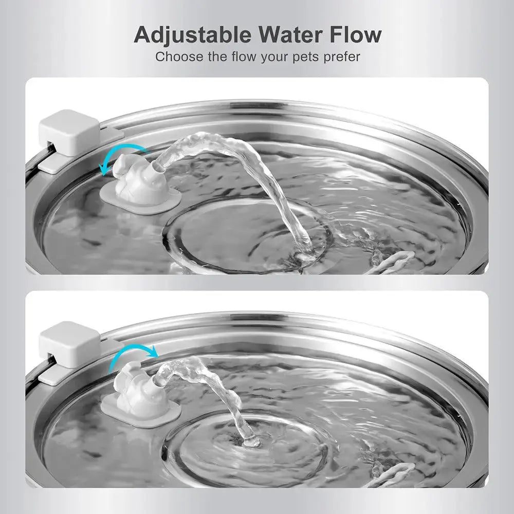 Petrkl™ PureFlow – Stainless Steel Cat Water Fountain 3.2L Petrkl