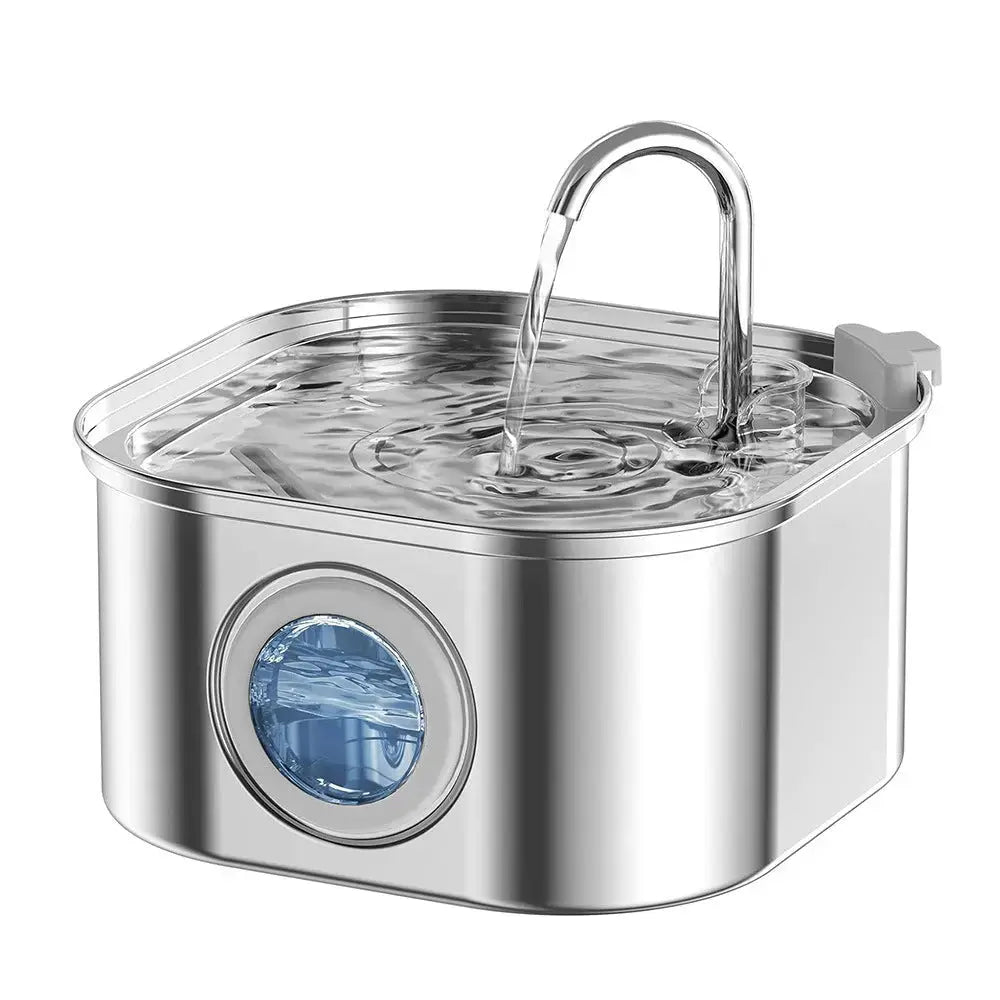 Petrkl™ PureFlow – Stainless Steel Cat Water Fountain 3.2L Petrkl