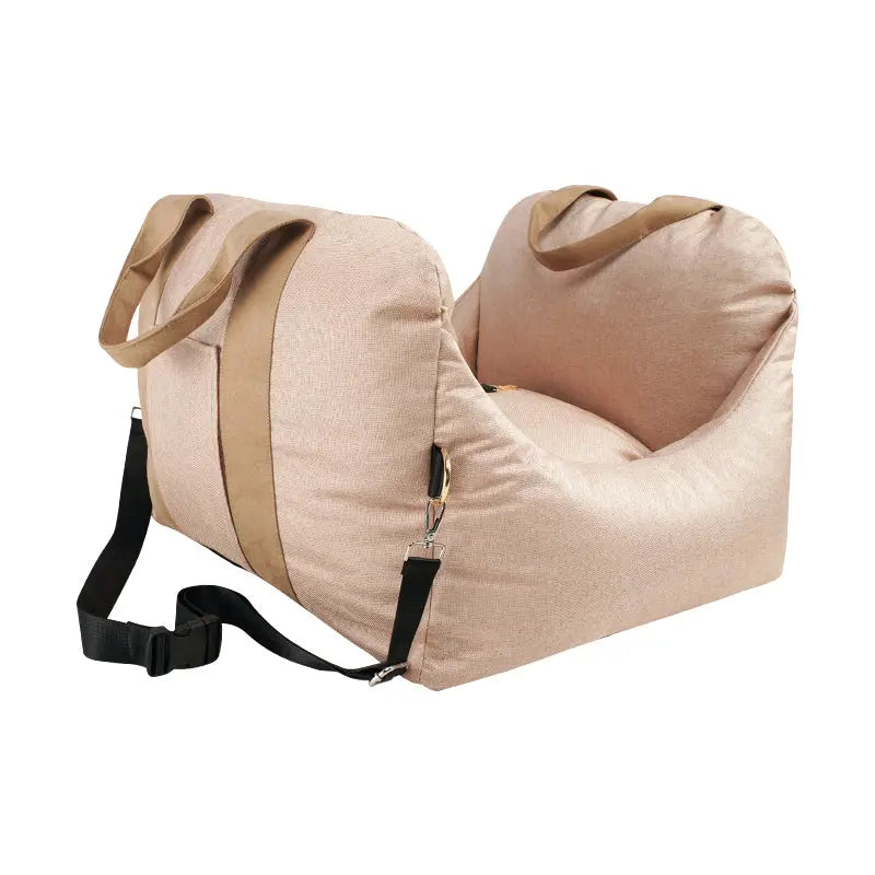 BreezeArmor™ Dog Car Bed beige front