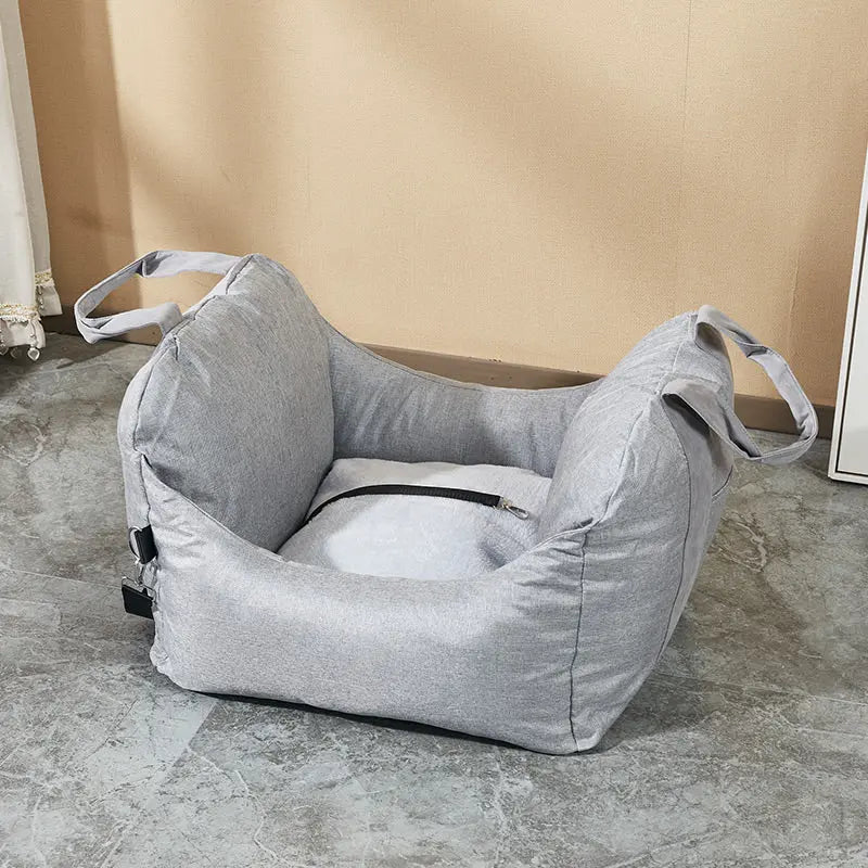 BreezeArmor™ Dog Car Bed light gray