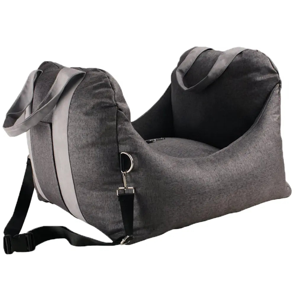 BreezeArmor™ Dog Car Bed dark gray front