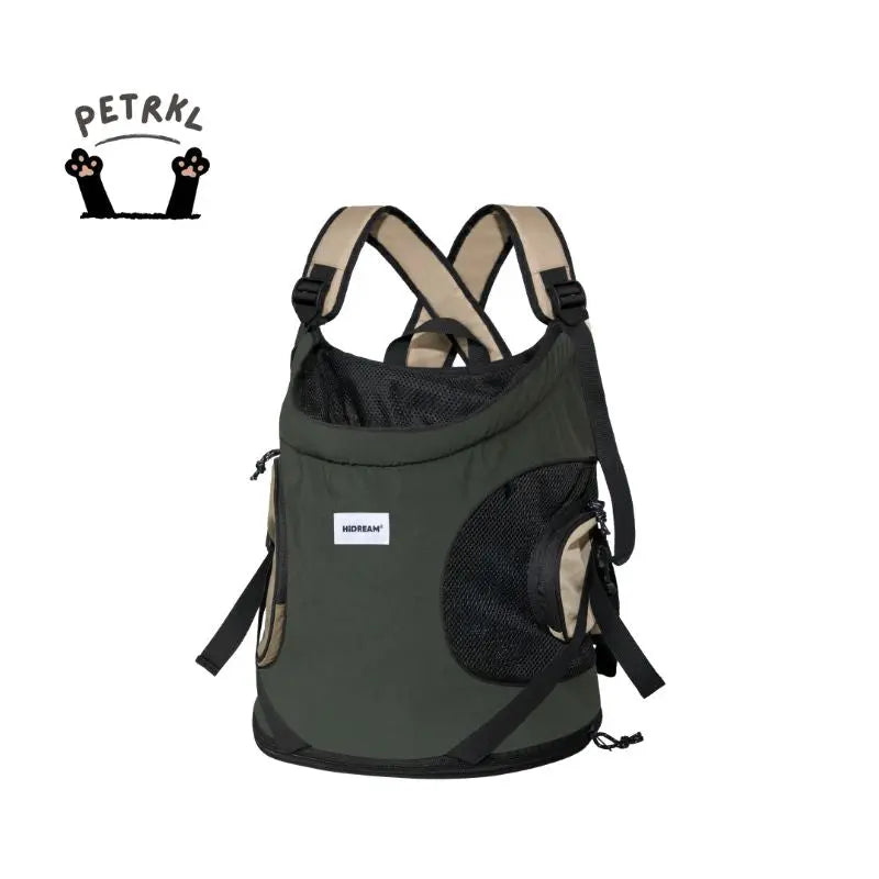 Cat Carrier Front Pack travel backpack in Buckwheat Grey