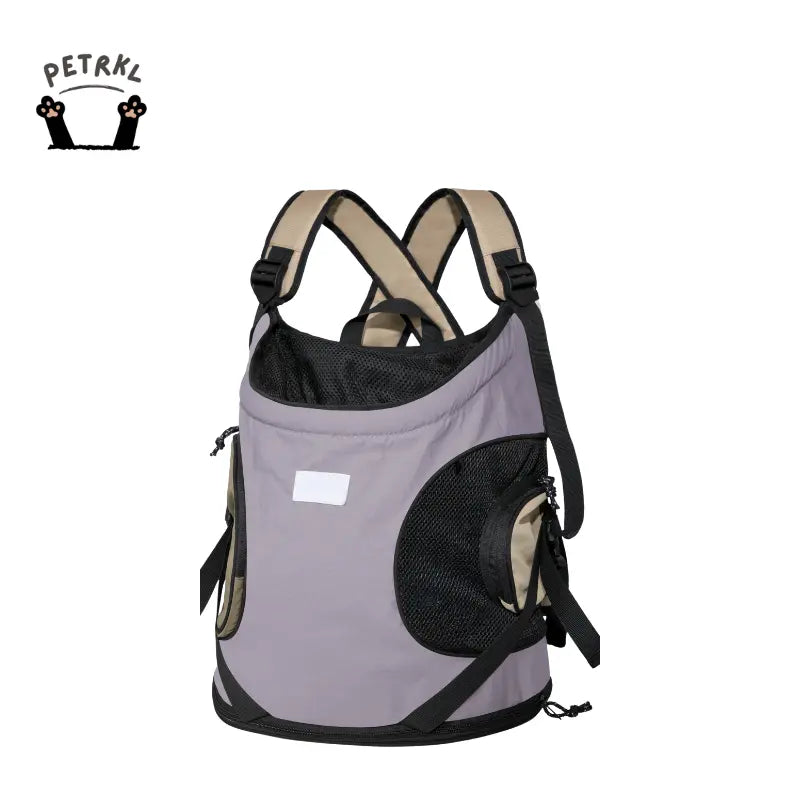 Cat Carrier Front Pack travel backpack in purple