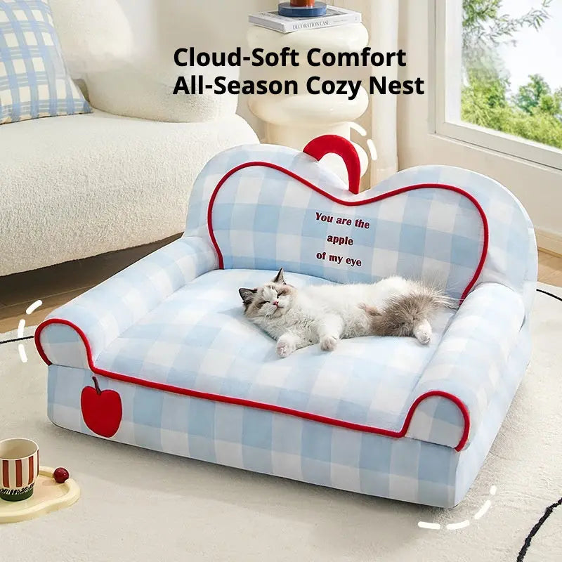 CozyCloud Cat Couch Bed for All-Season Snuggles PETRKL