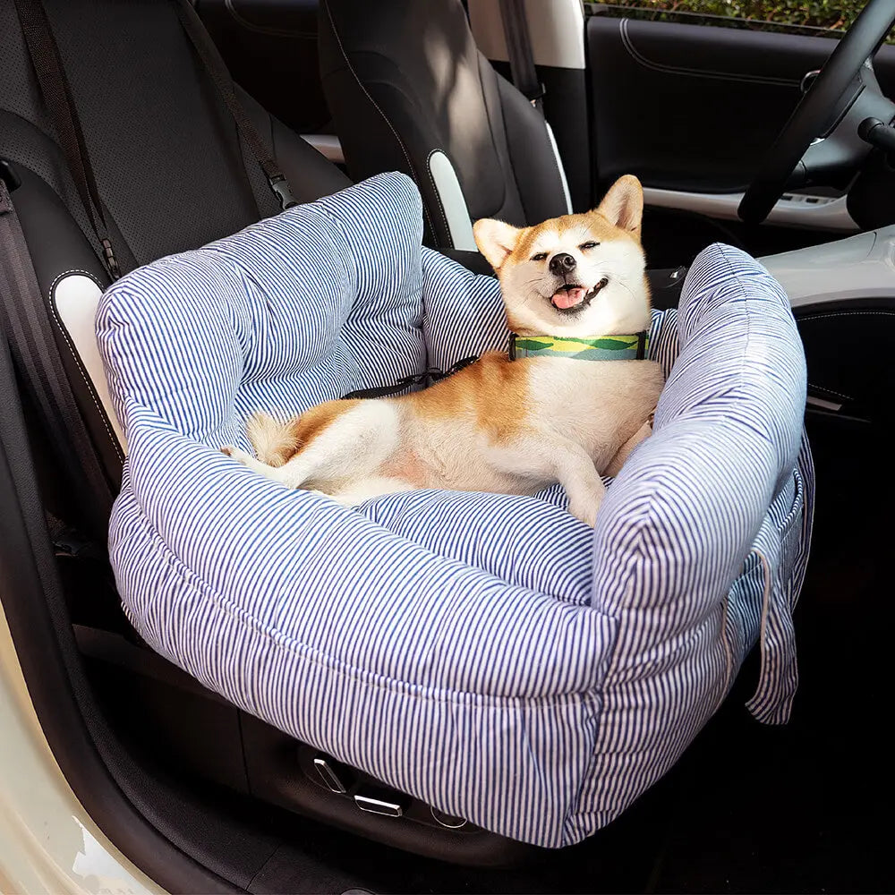 Dog Car Bed with Bolster – Secure Travel Seat for Small & Medium Dogs petrkl 22