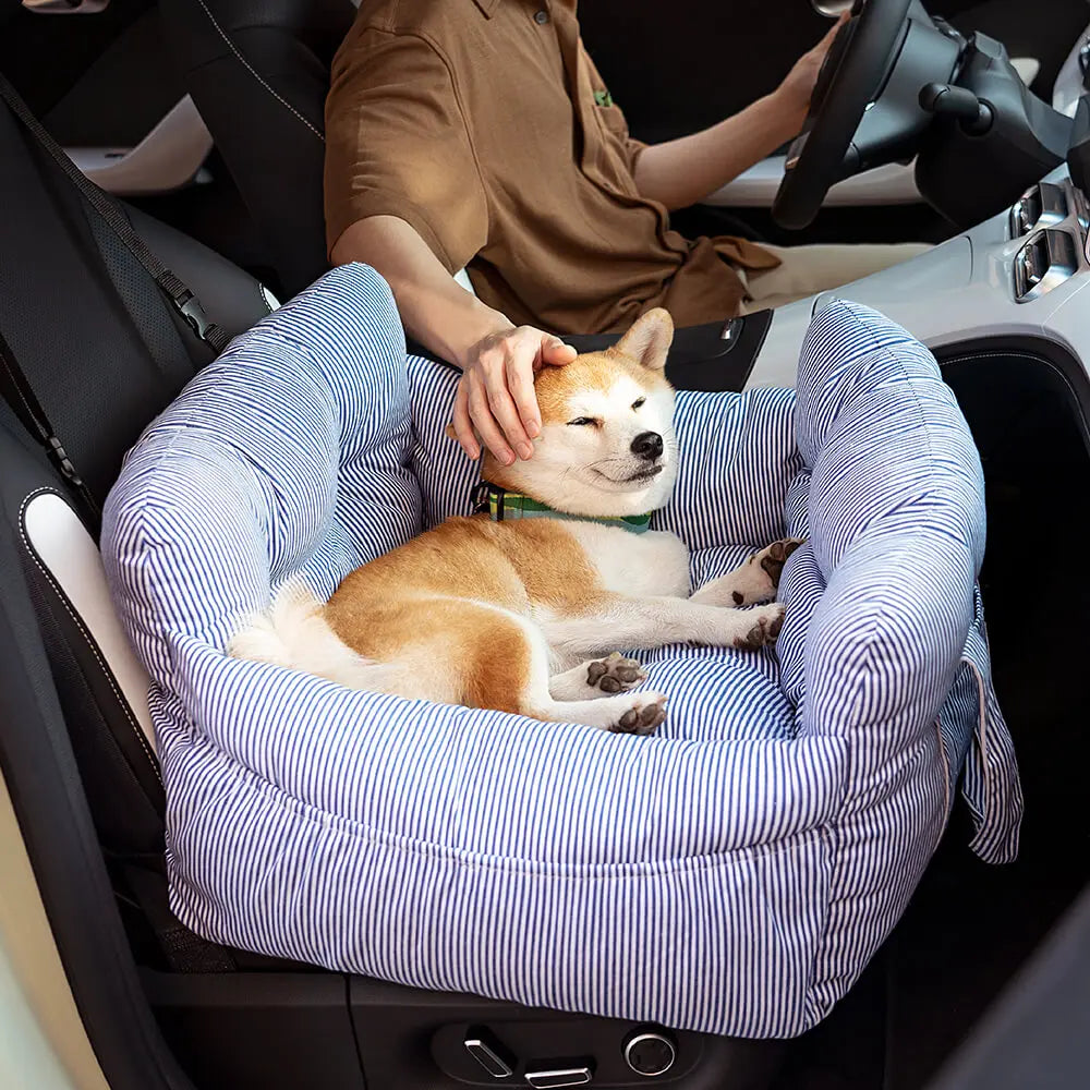 Dog Car Bed with Bolster – Secure Travel Seat for Small & Medium Dogs petrkl 3