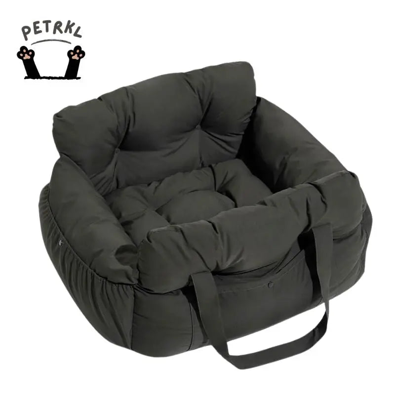 Dog Car Bed with Bolster – Secure Travel Seat for Small & Medium Dogs  Petrkl  .