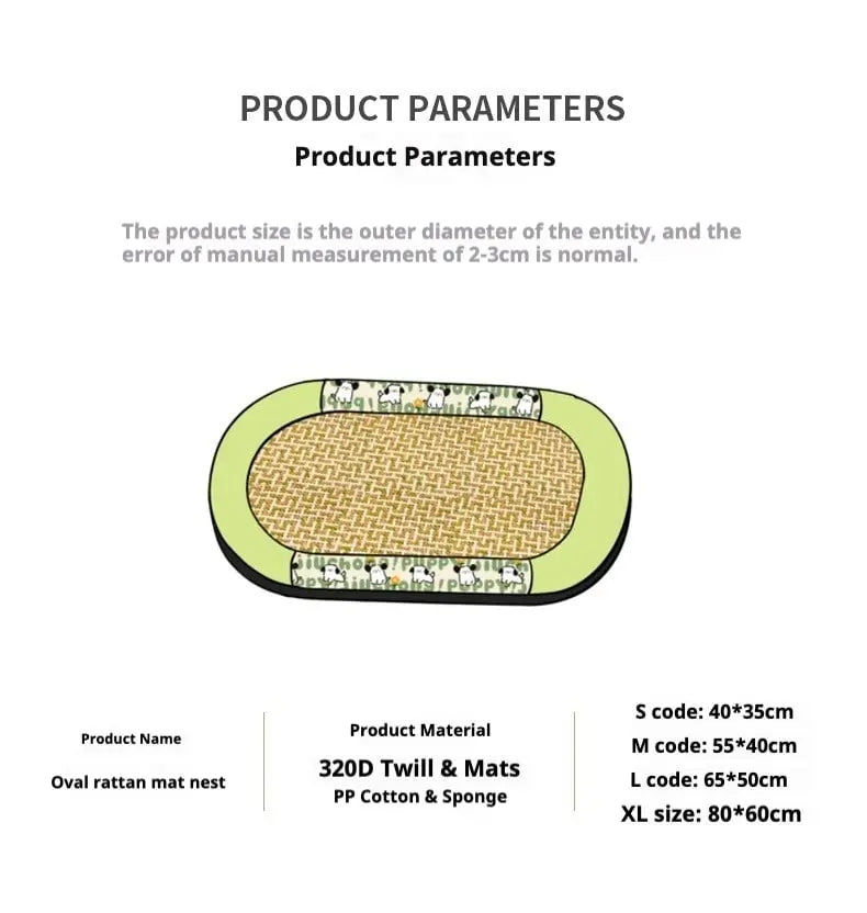 Dog Cooling Mat Summer Pet Bed PETRKL19