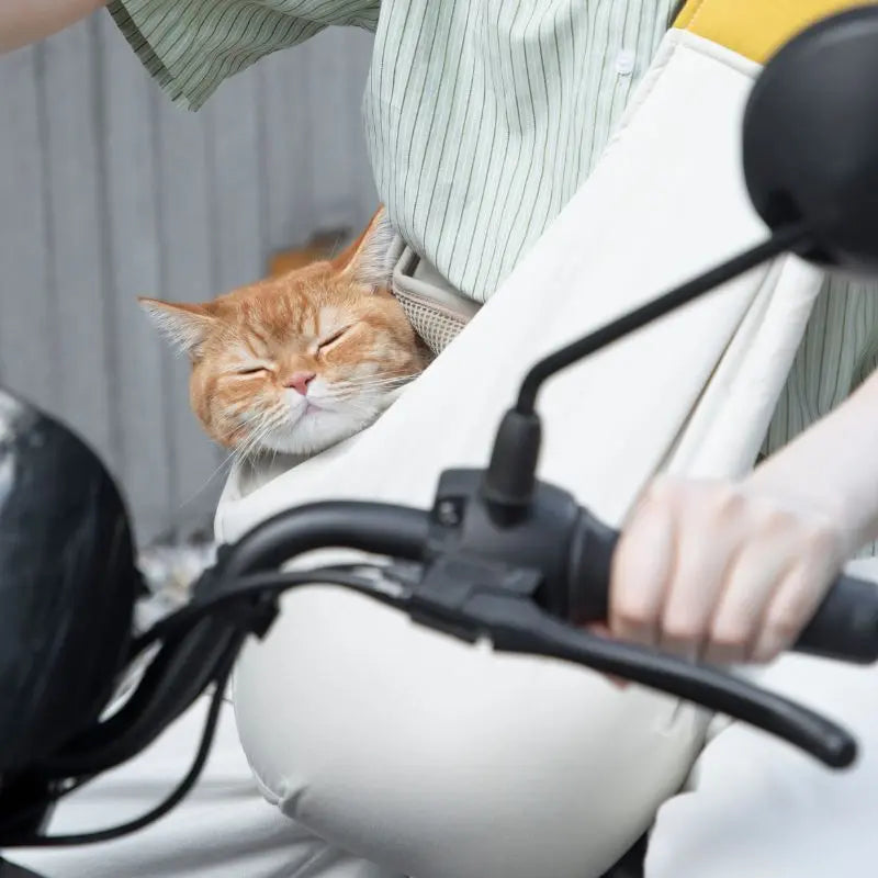 Dog Sling Carrier – Soft Cotton Pet Bag for Cats & Small Dogs  Petrkl  .