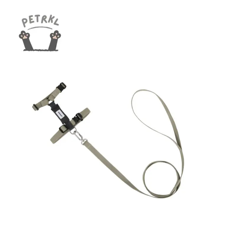 Eco-Friendly Cat Harness & Leash Set gray