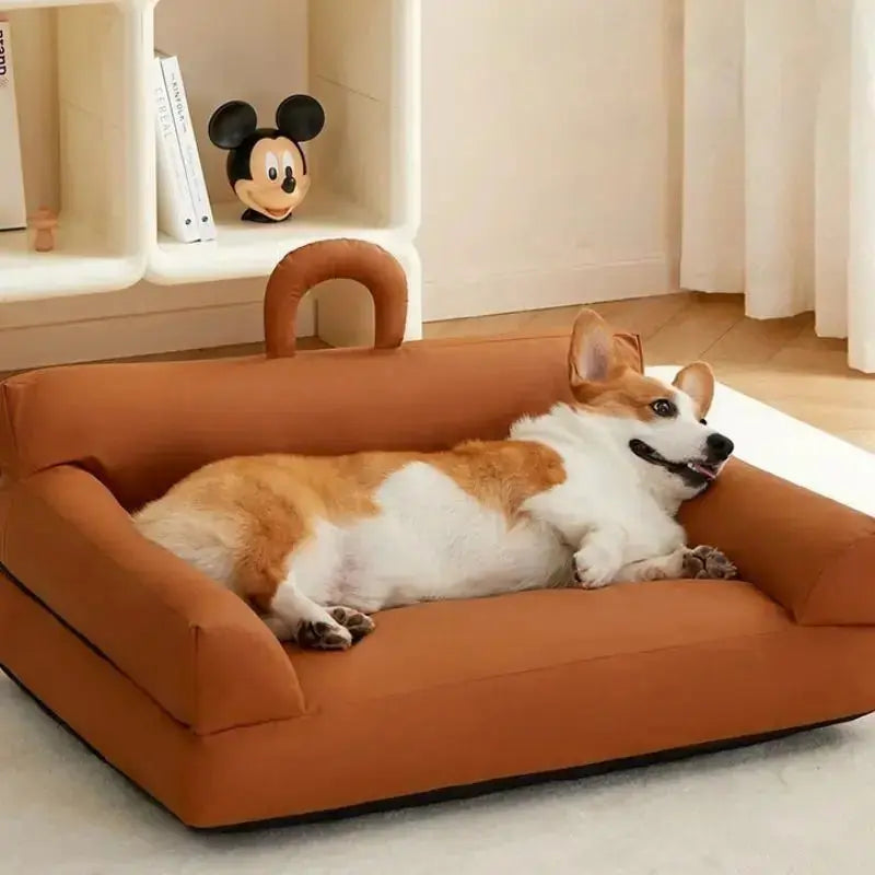 Large Washable Fluffy Orthopedic Soft  Dog Sofa Bed Petrkl