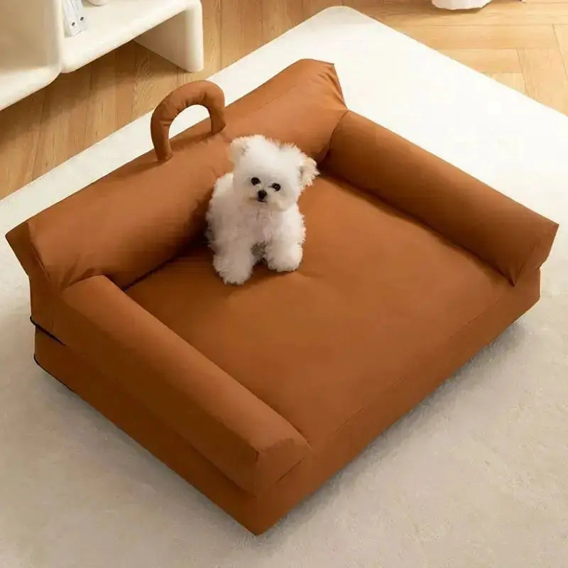 Large Washable Fluffy Orthopedic Soft  Dog Sofa Bed Petrkl
