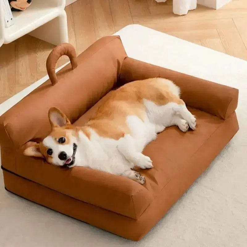 Large Washable Fluffy Orthopedic Soft  Dog Sofa Bed Petrkl