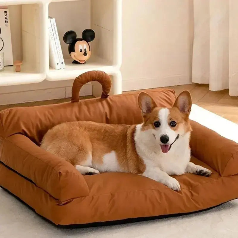 Large Washable Fluffy Orthopedic Soft  Dog Sofa Bed Petrkl