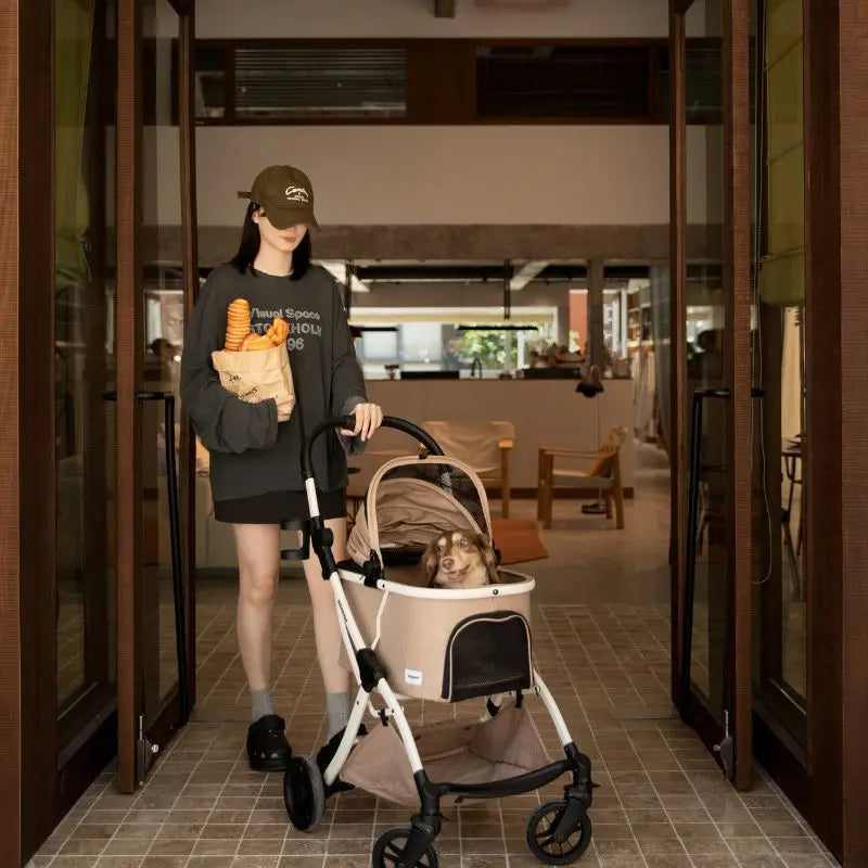 Luxury Portable Fold Pet Stroller  Petrkl  .