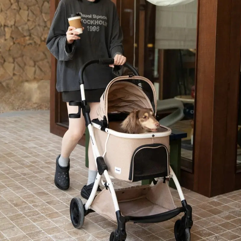 Luxury Portable Fold Pet Stroller  Petrkl  .