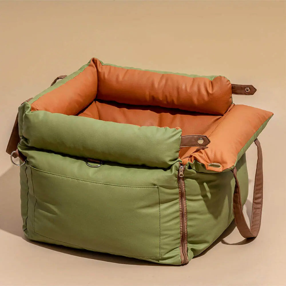 PawVoyage Dog Car Bed – 2-in-1 Dog Carrier & Travel Bed for Cars and Home left