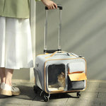 Pet Rolling Carrier Backpack With Wheels Trolley Bag  Petrkl  .