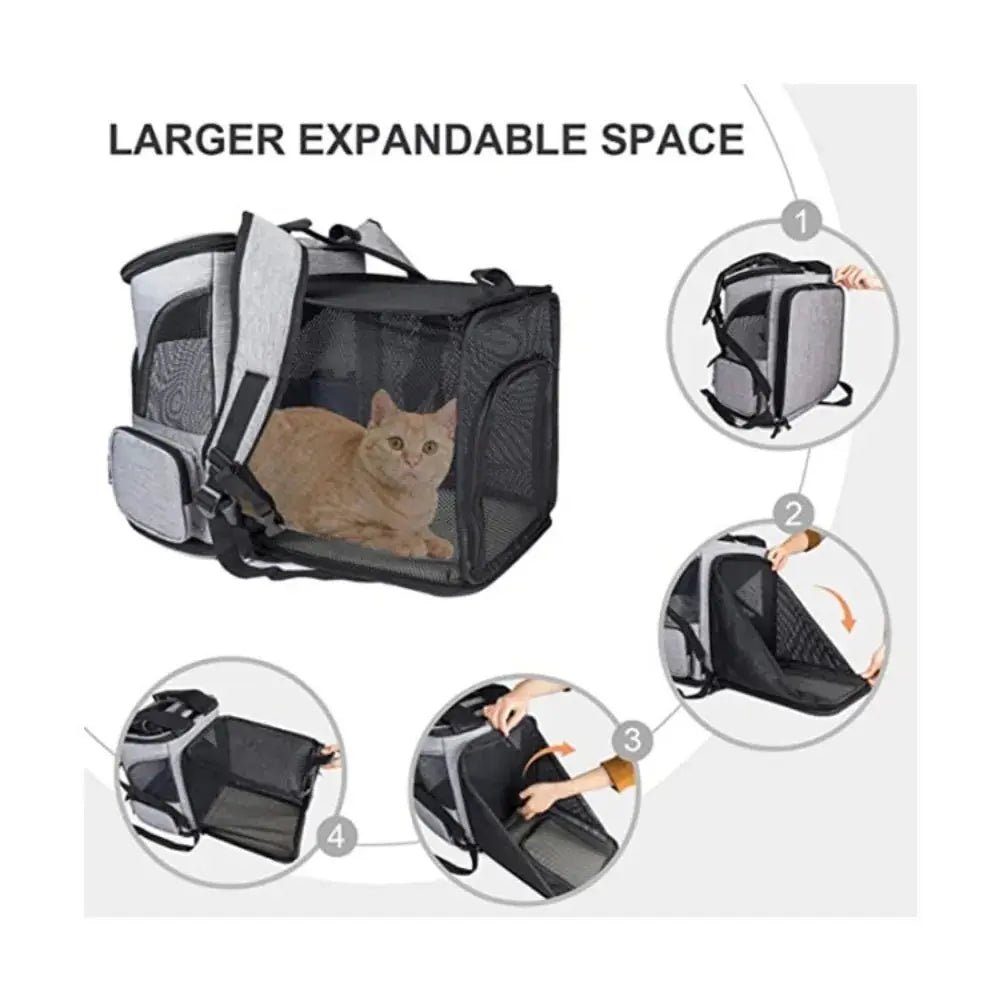 Petrkl™ FlexVent Expandable Cat Backpack Carrier petrkl 3