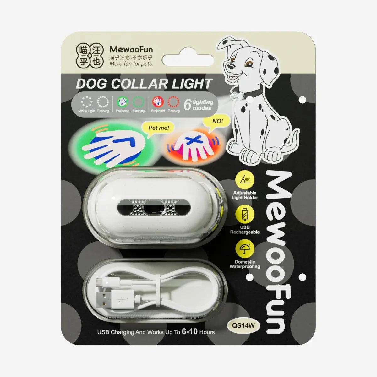 USB Rechargeable LED Dog Collar Light for Night Walks  Petrkl  Collars.