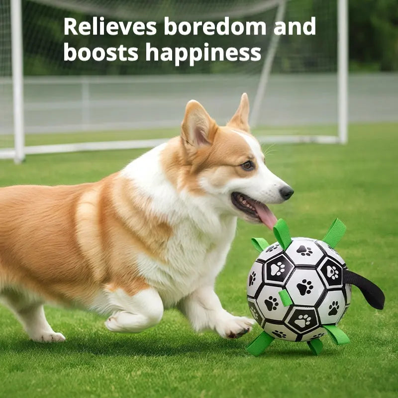 Petrkl™ PawKick – Interactive Dog Soccer Ball with Straps Petrkl