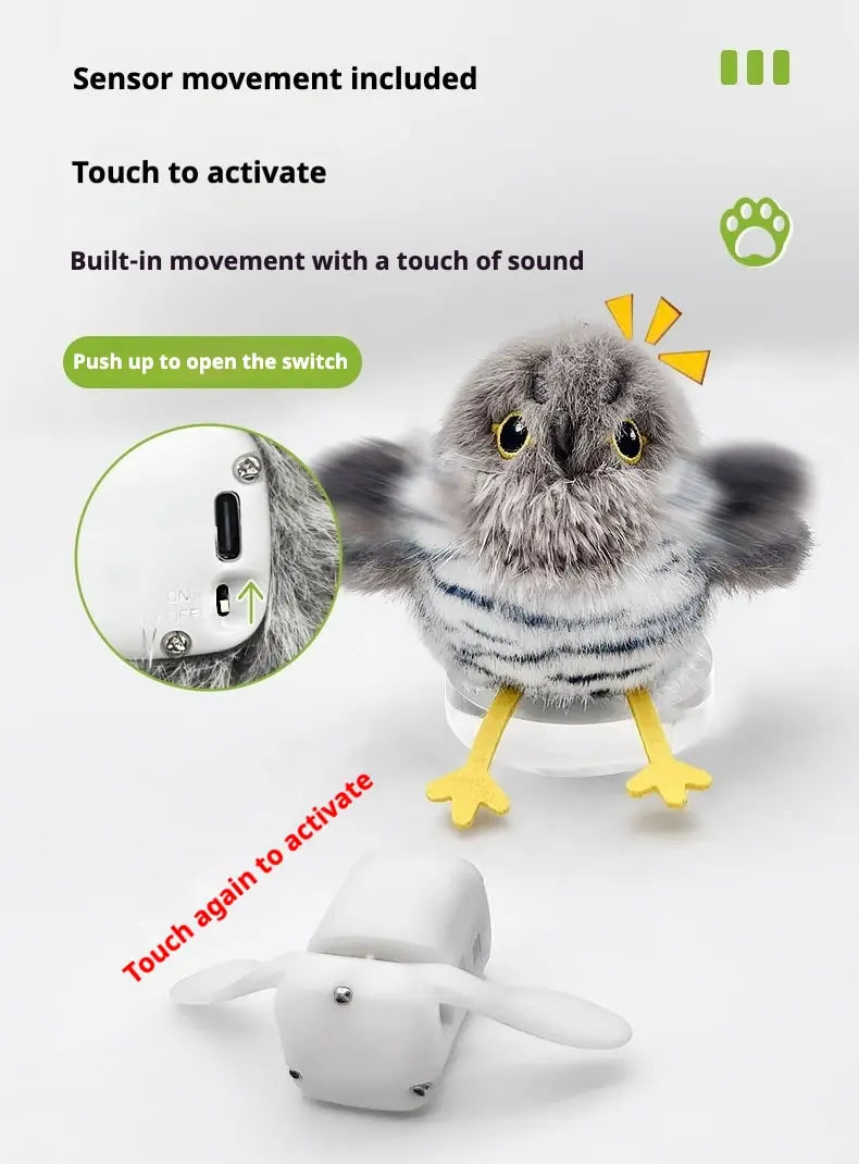 Petrkl™ ChirpyBird – Interactive Sound Cat Toy Petrkl