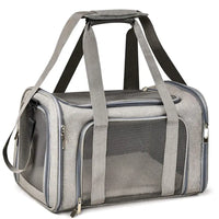dog pet carrier bag Petrkl gray