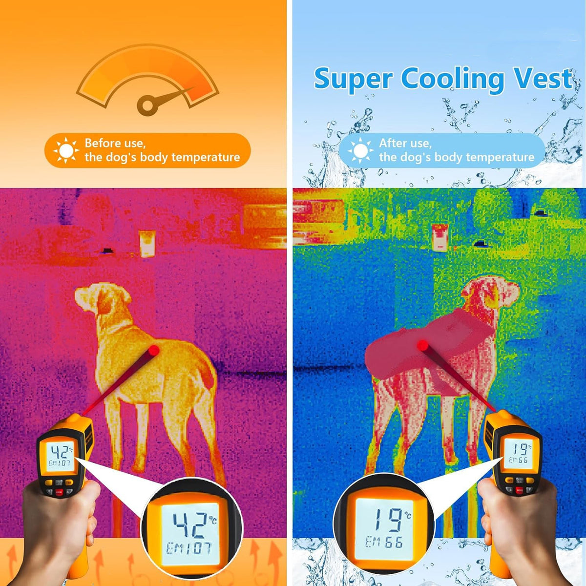 Dog Cooling Vest – Summer Breathable Dog T-Shirt Petrkl