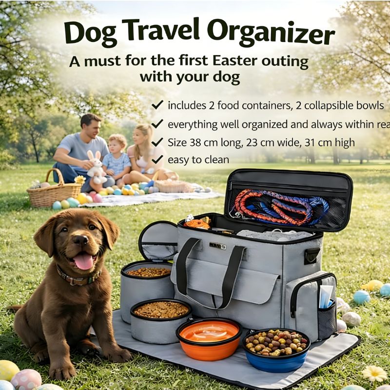 Petrkl Pet Travel Bag – Large Capacity Dog & Cat Food Storage Backpack Petrkl