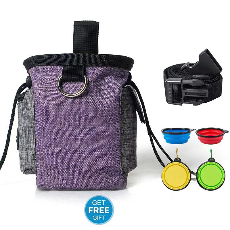 Dog Treat Pouch + Free Collapsible Bowl Petrkl