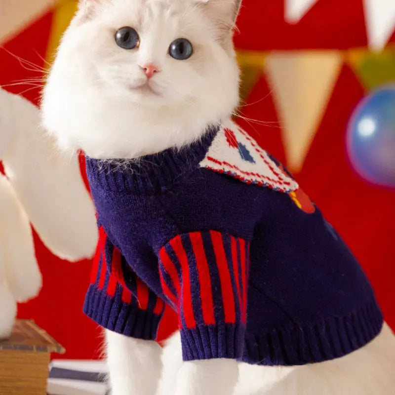 Petrkl™ Halloween Circus Cat Clothes Sweater Petrkl