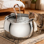Petrkl™ AquaDrop – Stainless Steel Cat Water Fountain 4L Petrkl