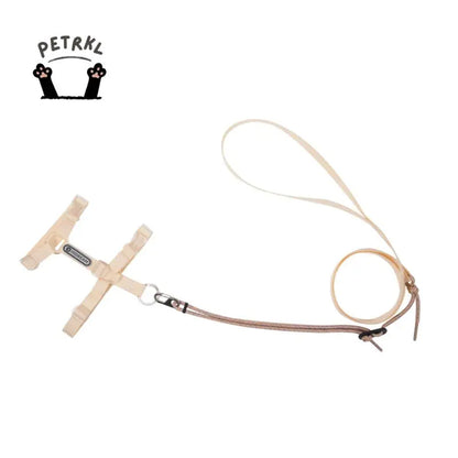 Adjustable Cat Harness & Leash Set beige