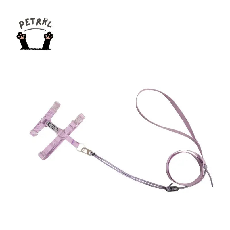 Adjustable Cat Harness & Leash Set pink