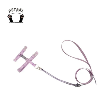 Adjustable Cat Harness & Leash Set pink