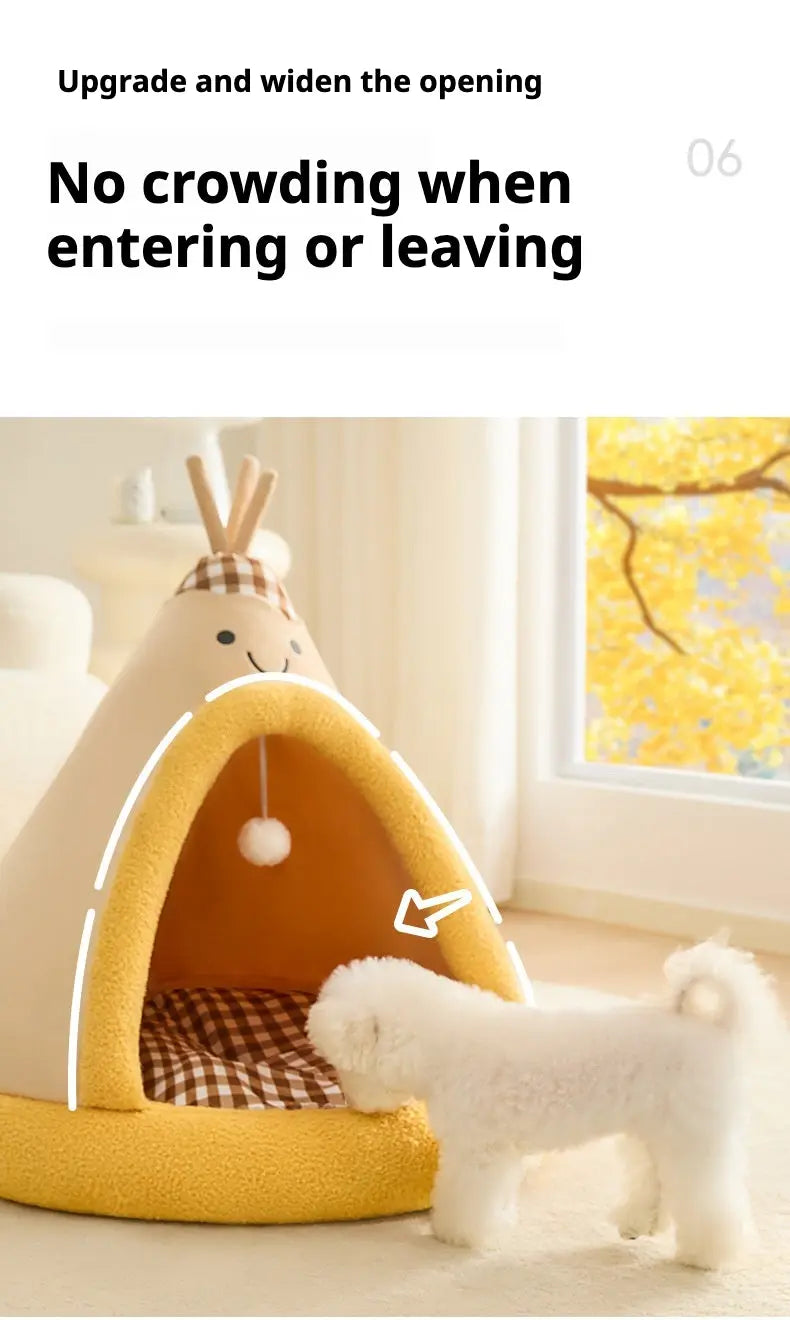 Apple Dog Bed Tent Christmas Cozy Hideout for Indoor pets Petrkl