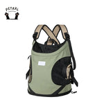 Cat Carrier Front Pack travel backpack in green