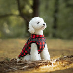 Christmas Waterproof Dog Coat with Harness Warm Padded Winter Jacket for Small Dogs Petrkl