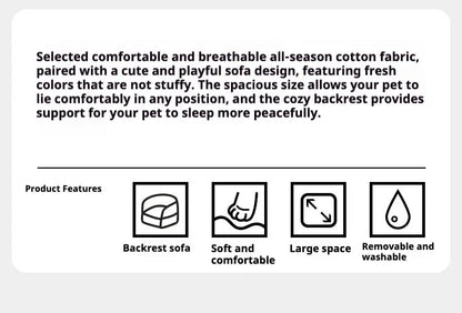 CozyCloud Cat Couch Bed for All-Season Snuggles PETRKL