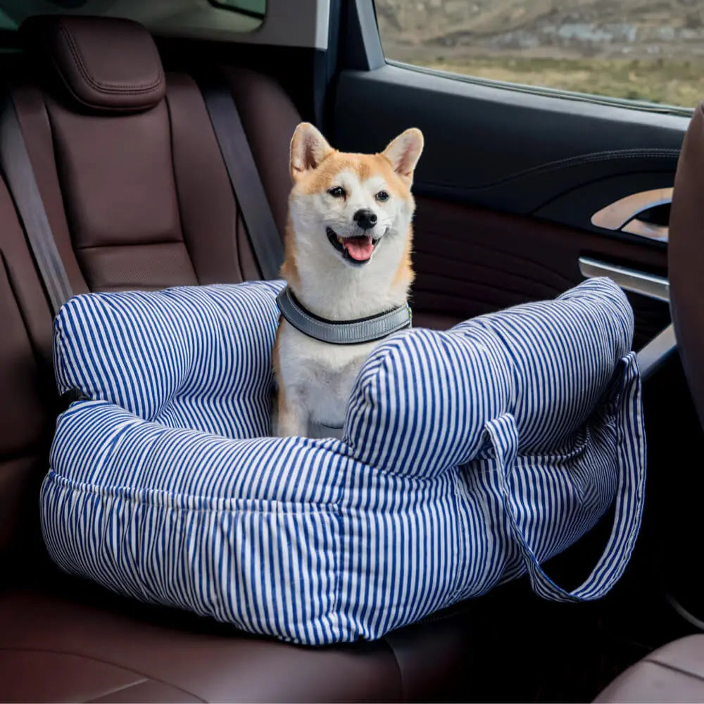 Dog Car Bed with Bolster – Secure Travel Seat for Small & Medium Dogs  Petrkl  .