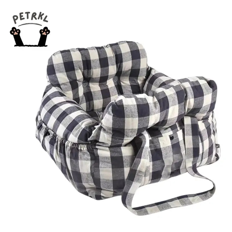 Dog Car Bed with Bolster – Secure Travel Seat for Small & Medium Dogs  Petrkl  .