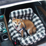 Dog Car Bed with Bolster – Secure Travel Seat for Small & Medium Dogs  Petrkl  .