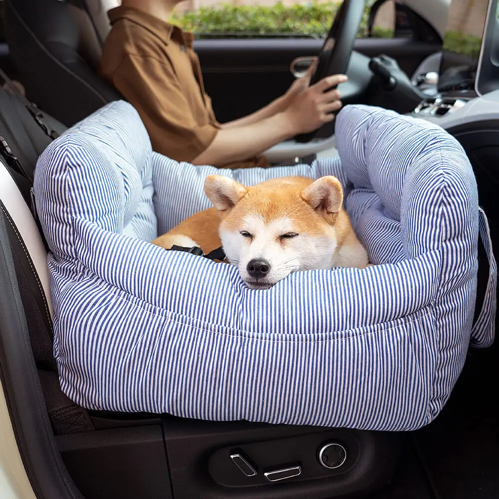 Dog Car Bed with Bolster – Secure Travel Seat for Small & Medium Dogs  Petrkl  .