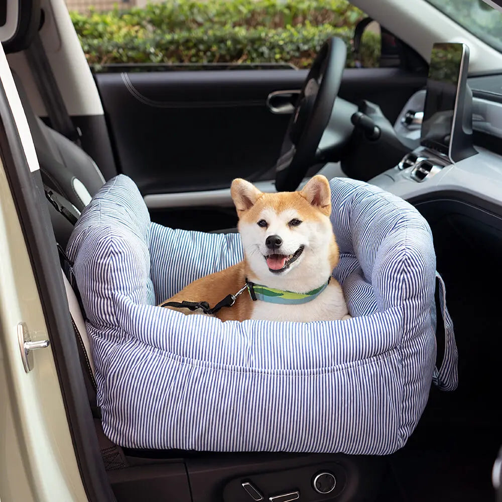 Dog Car Bed with Bolster – Secure Travel Seat for Small & Medium Dogs  Petrkl  .