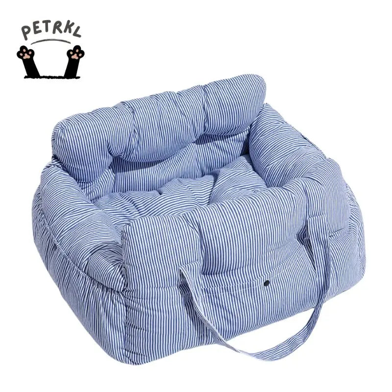 Dog Car Bed with Bolster – Secure Travel Seat for Small & Medium Dogs  Petrkl  .